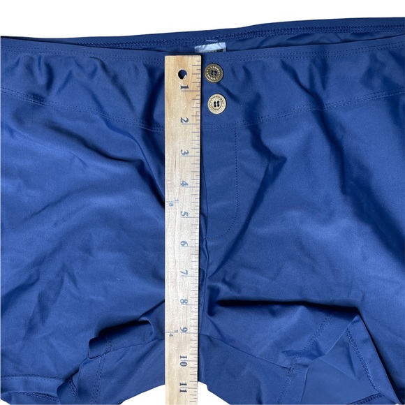 NEW Hapari Navy Blue Cover Shorts Swim Trunks Women Size XL Beach Nylon Stretch - Picture 3 of 7